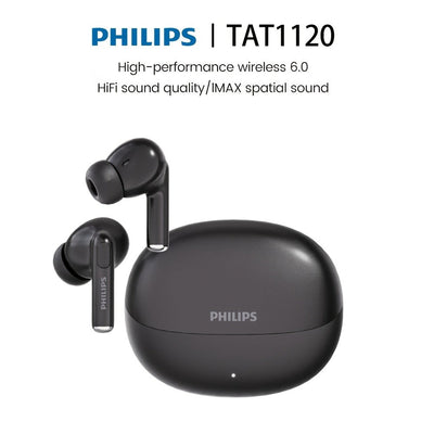 Bluetooth 6.0 Dual Stereo Wireless Earbuds with USB-C Charging Case