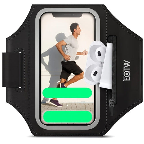 Sweatproof Running Armband Phone Case with Touch Screen and Pocket