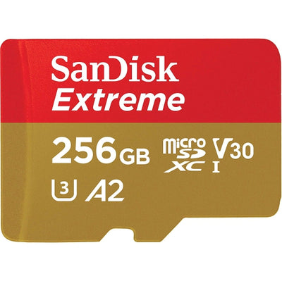 SanDisk Extreme microSDXC A2 V30 — carte microSD 190 Mo/s pour drone et caméra d'action