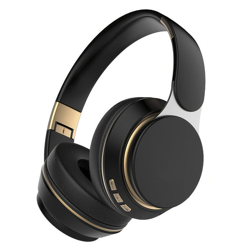Casque sans fil circum-auriculaire HD pliable avec micro, pour PC, tablette et téléphone