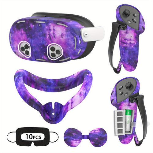 Ensemble de housses en silicone pour casque RV et manettes, compatible Meta Quest 3S