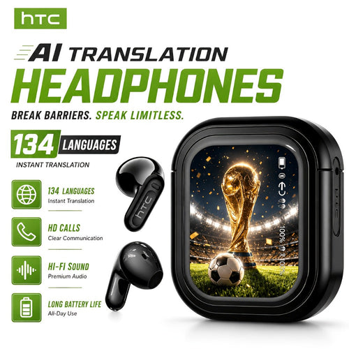 Écouteurs traducteurs sans fil Bluetooth IA, traduction en temps réel 134 langues