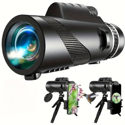 10x42 Monocular with Smartphone Adapter and Tabletop Tripod