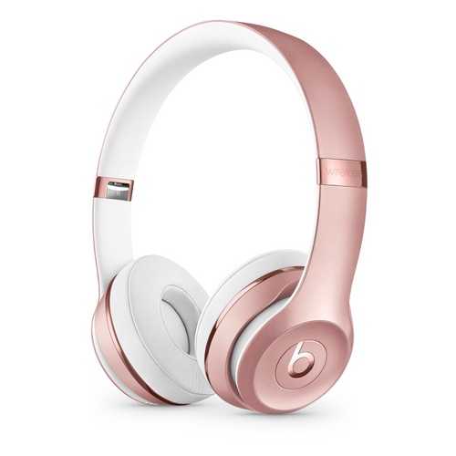 Beats Solo3 Wireless — Bluetooth On-Ear Headphones (Rose Gold)