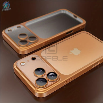 Matte Frosted Clear Case with Built-In Lens Film, Compatible with iPhone 12 to 17
