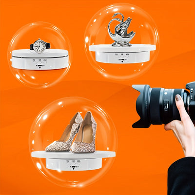 3-in-1 360° Rotating Display Stand for Epoxy Tumblers with Remote