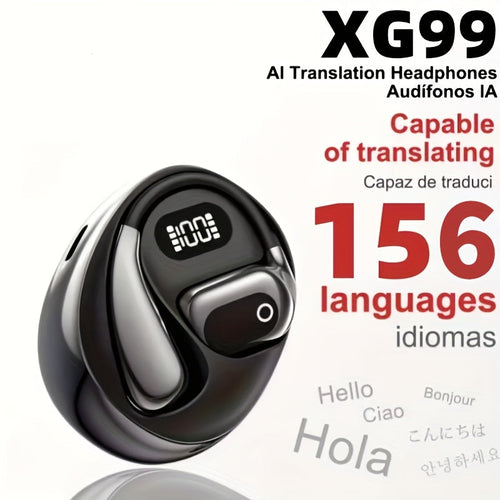 Écouteurs de traduction IA sans fil 150 langues, musique sans délai, boîtier USB-C