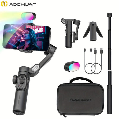 Foldable 3-Axis Smartphone Gimbal Stabilizer for Vlogging