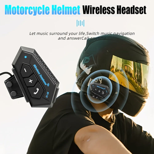 Bluetooth 5.0 Motorcycle Helmet Headphones – Stereo, Noise Reduction, Hands-Free