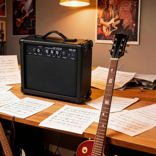 Amplificateur pour guitare basse 20 W, haut-parleur 6,5 po, égaliseur 3 bandes