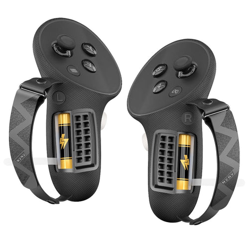 Housses de manettes RV en silicone avec sangles de jointures, compatibles Quest 3 et 3S