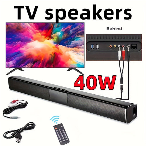 Soundbar with Wireless Subwoofer, 4-Speaker Home Theater System, Bluetooth 5.0 ARC
