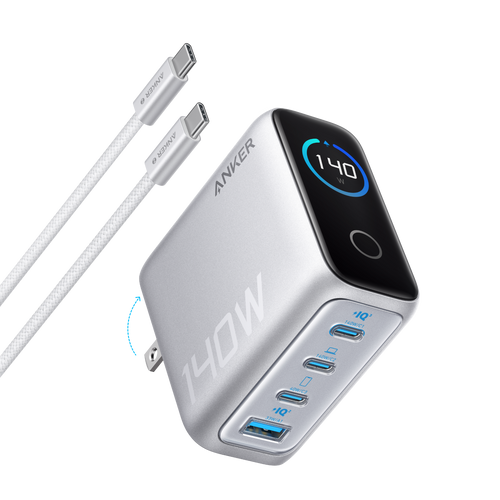 Anker Laptop Charger 140 W — chargeur GaN USB-C PD 3.1 à 4 ports
