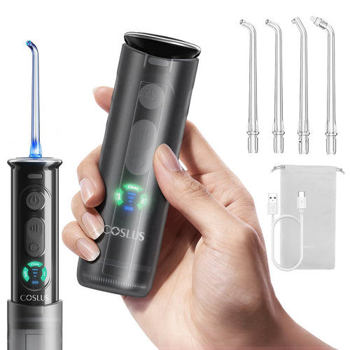 COSLUS T50 — Collapsible Cordless Travel Water Flosser with Display