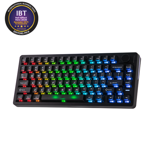 EPOMAKER HE75 V2 — clavier magnétique Hall Effect 75 % (rapid trigger)