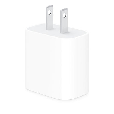 Apple 20W USB-C Power Adapter — Fast Charger for iPhone and iPad (White)