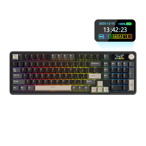 Royal Kludge S98 — Wireless 96% Mechanical Keyboard with Screen & Knob