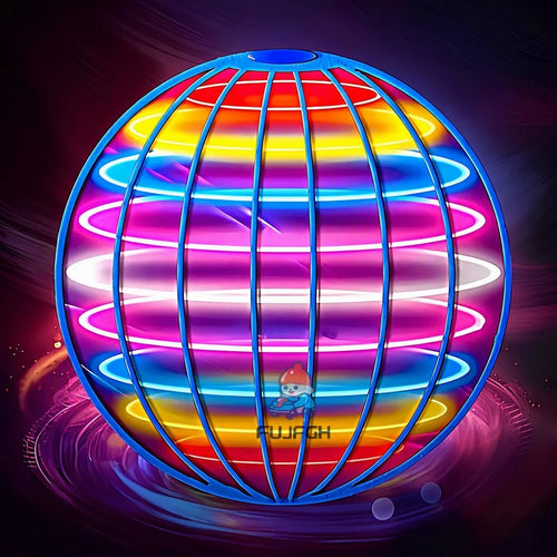 Light-Up Flying Orb Ball — Rechargeable LED Boomerang Spinner