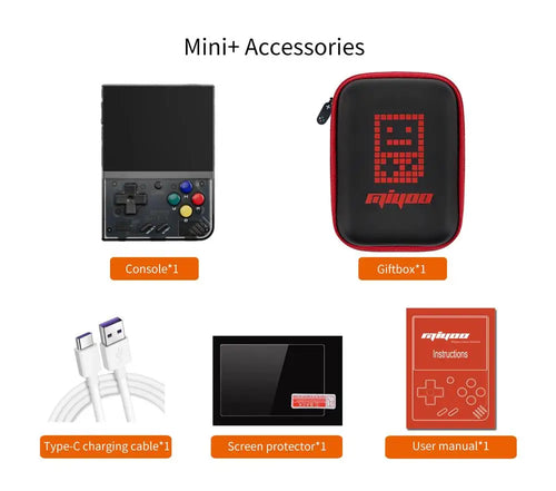 Miyoo Mini Plus — console rétro de poche 3,5" Wi-Fi (sans jeux)
