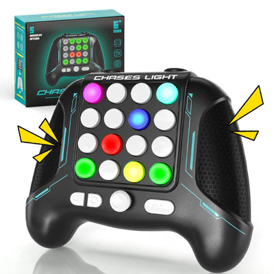 Light-Up Quick Push Game Console — 16 Buttons, 5 Game Modes