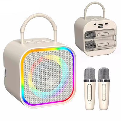 Kids' Karaoke Machine — 2 Wireless Mics, Bluetooth and Lights