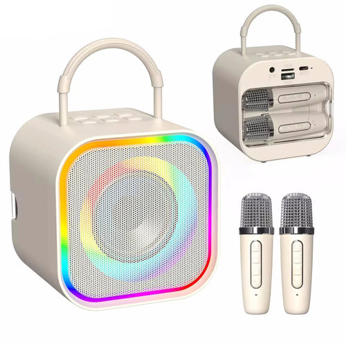 Kids' Karaoke Machine — 2 Wireless Mics, Bluetooth and Lights