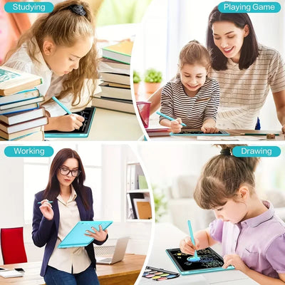 Tablette d'écriture LCD 8,5" pour enfants — tracé coloré, effaçable