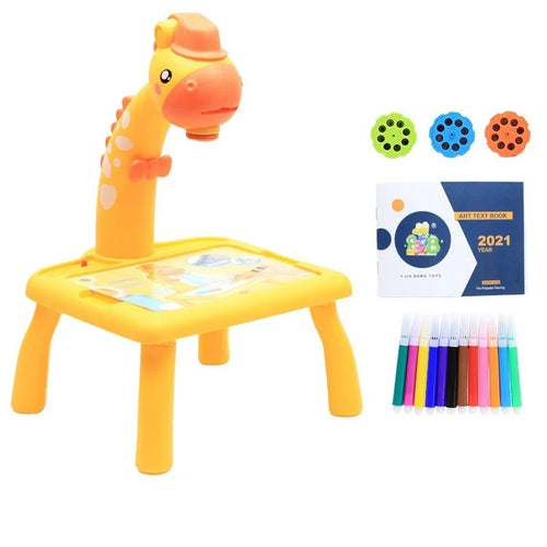LED Projector Drawing Table for Kids — Patterns to Trace, Markers Included