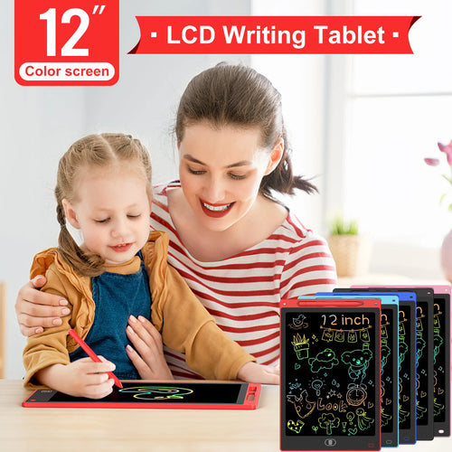 12" Colour LCD Writing Tablet — Screen Lock and Erase