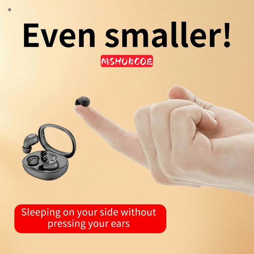 Mini écouteurs sans fil Bluetooth 5.4 ultra-compacts et discrets pour dormir