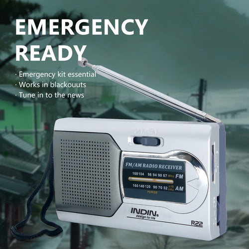 Radio portable AM/FM/ondes courtes, écran VFD, antenne 21 po, piles AA ou secteur CC
