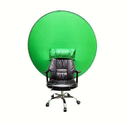 Écran vert pliable à fixer sur chaise, fond chroma key portatif pour vidéo