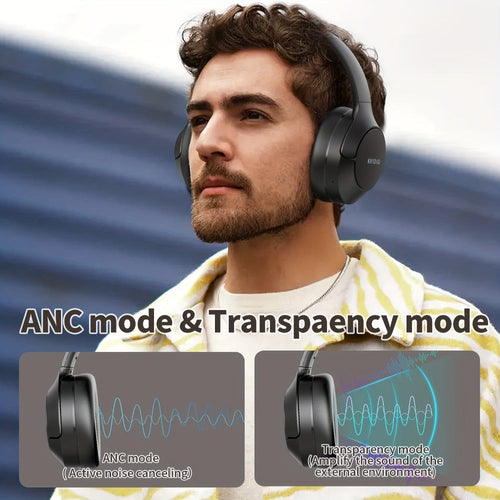 Hybrid ANC Over-Ear Headphones, 40 mm Drivers, 70-Hour Battery