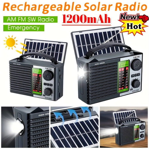 Portable Retro Radio Speaker with MP3 Player and Rechargeable Battery