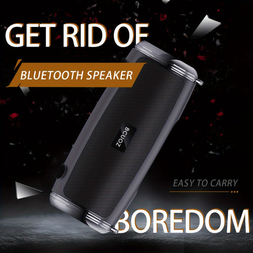 Haut-parleur Bluetooth portatif stéréo 3D, TWS, appels mains libres, FM, AUX, USB, TF