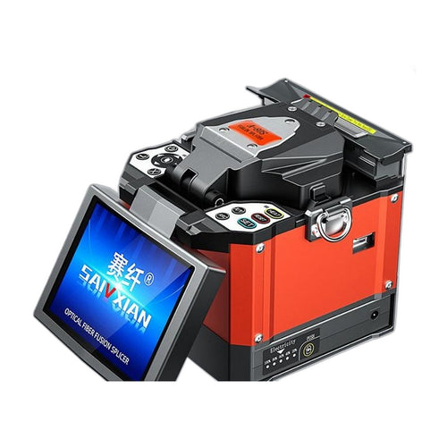 SAIVXIAN FS-60E Soudeuse fibre optique — écran 5 po pivotant 220°, 6700 mAh