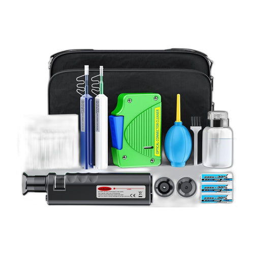 SAIVXIAN Kit de nettoyage fibre optique — stylos, cassette, microscope