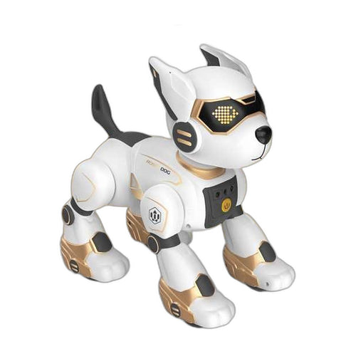 Chien robot intelligent à roues — yeux DEL, télécommandé