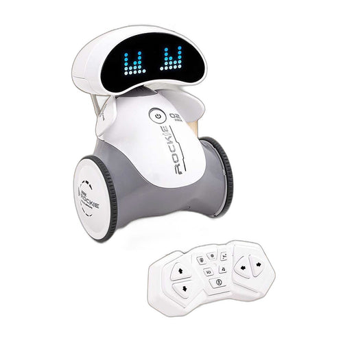 Robot compagnon télécommandé — yeux DEL animés, deux roues