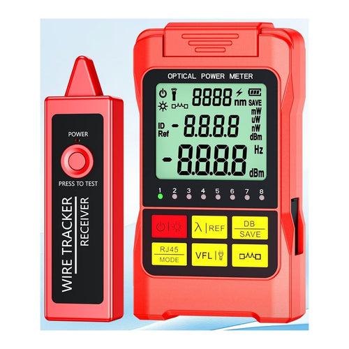 SAIVXIAN S70+ Wattmètre optique multifonction — VFL, RJ45, lampe DEL