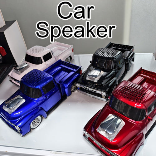 Haut-parleur Bluetooth portatif en forme de voiture, TWS, USB, FM, carte TF et AUX