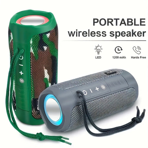 Haut-parleur Bluetooth portatif TG227 – lumière DEL pulsée, jumelage TWS, recharge USB-C