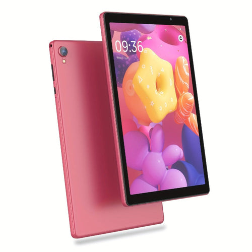 Tablette Android 12 de 10 po rose, écran tactile IPS, processeur quadricœur, deux caméras