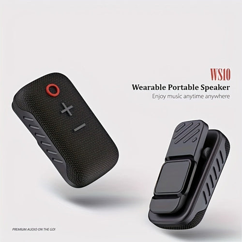 Haut-parleur Bluetooth portable à pince magnétique, IPX5, avec micro