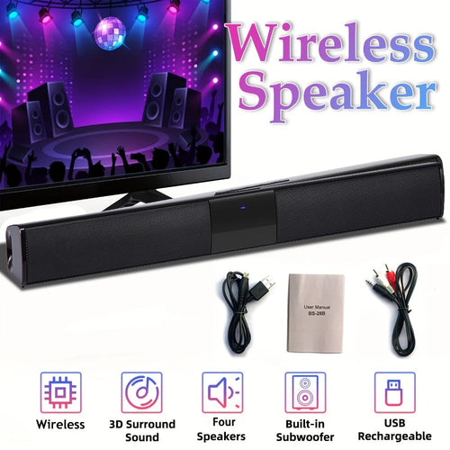 22" Soundbar with Subwoofer, Bluetooth 5.0 Surround Sound for TV
