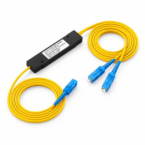 SAIVXIAN Coupleur fibre FBT 1x2 monomode — SC, FC, LC ou sans connecteur