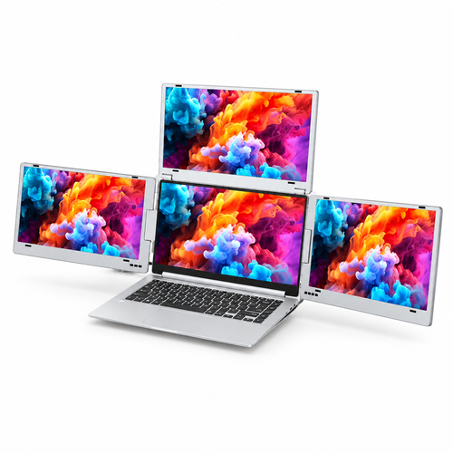 ThinkSea Écran triple 14 po pour portable — 3 écrans Full HD IPS