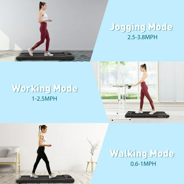 GEARSTONE Under Desk Treadmill with App, Walking Pad for Fitness