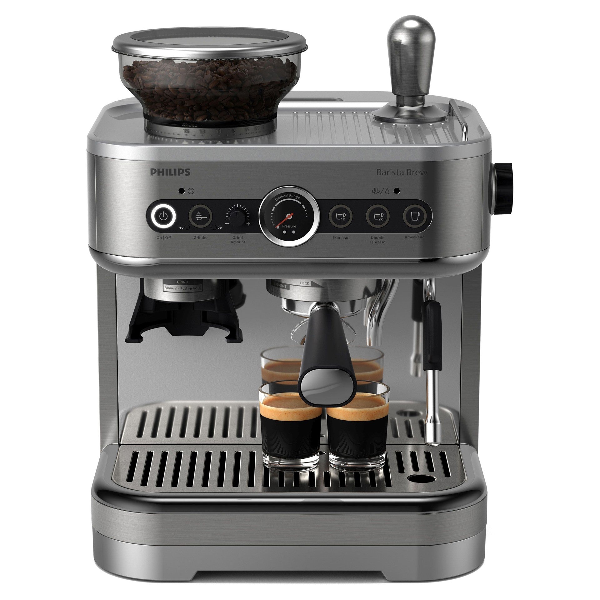 Philips 3200 Semi-Automatic Espresso Machine – Expresso Authentique et Mousse Onctueuse à la Maison (Boite ouverte)