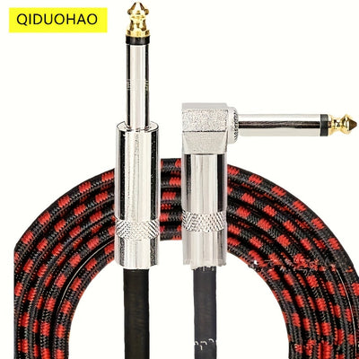 Guitar and Bass Amplifier Cable, Tinned Copper Core, Straight or Angled
